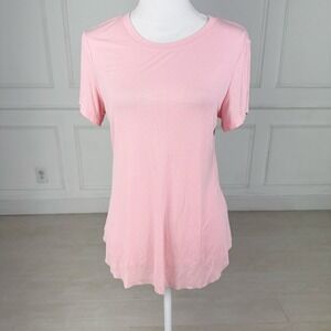 EVERY T-Shirt Pink Short Sleeve Crew Neck Minimalist Basic Soft Girl Top Women M